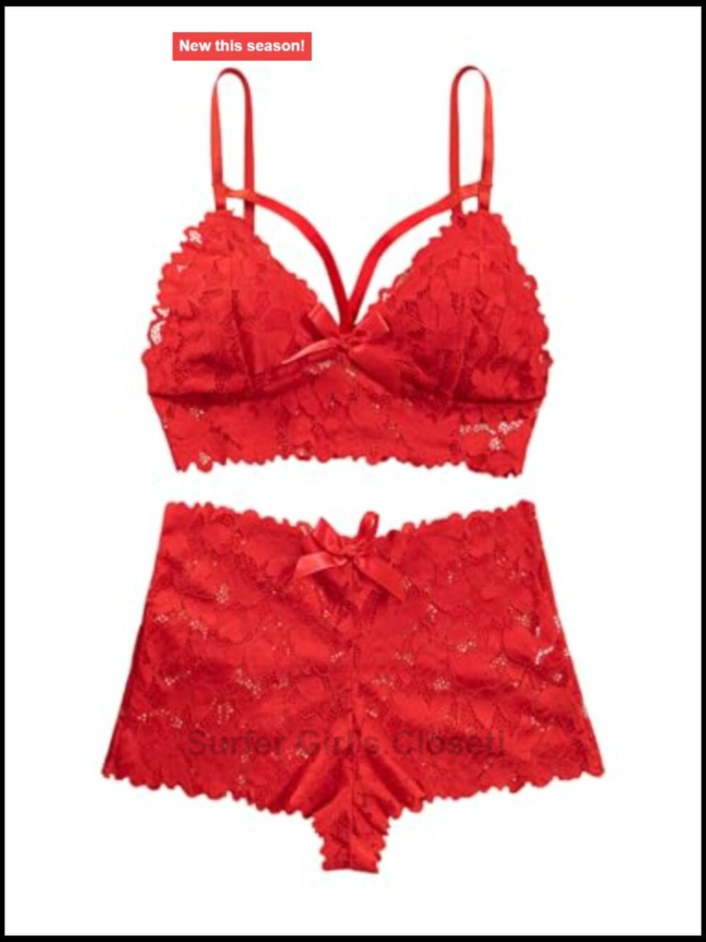 Sexy Lingerie Set 2 Piece Women Outfit Bra Panty Exotic - Picture 5 of 7